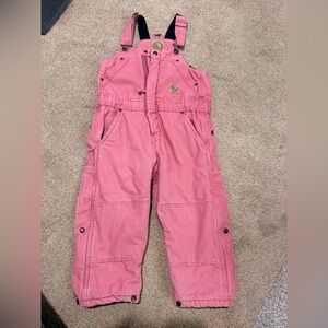 Durable Pink Kids Overalls with Adjustable Straps